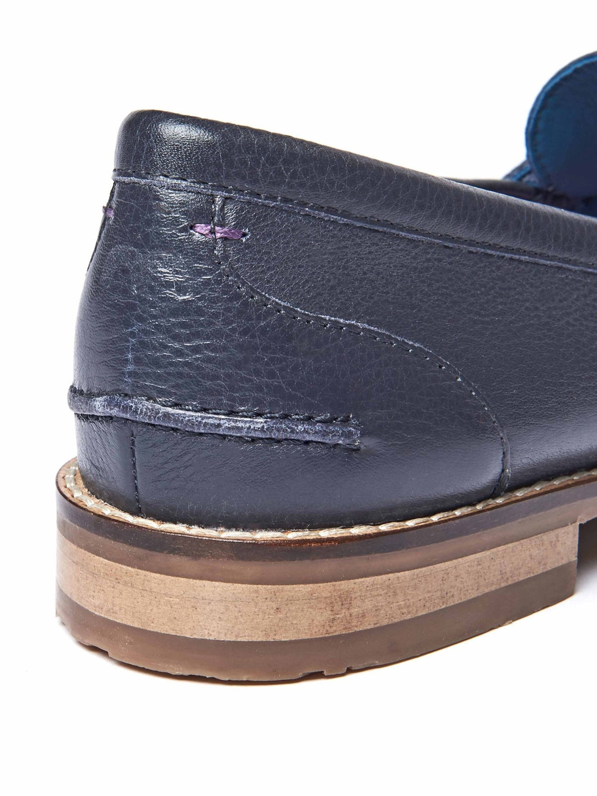 Metallic classic leather penny loafers - PETREL LEATHER BRONZE METALLIC
