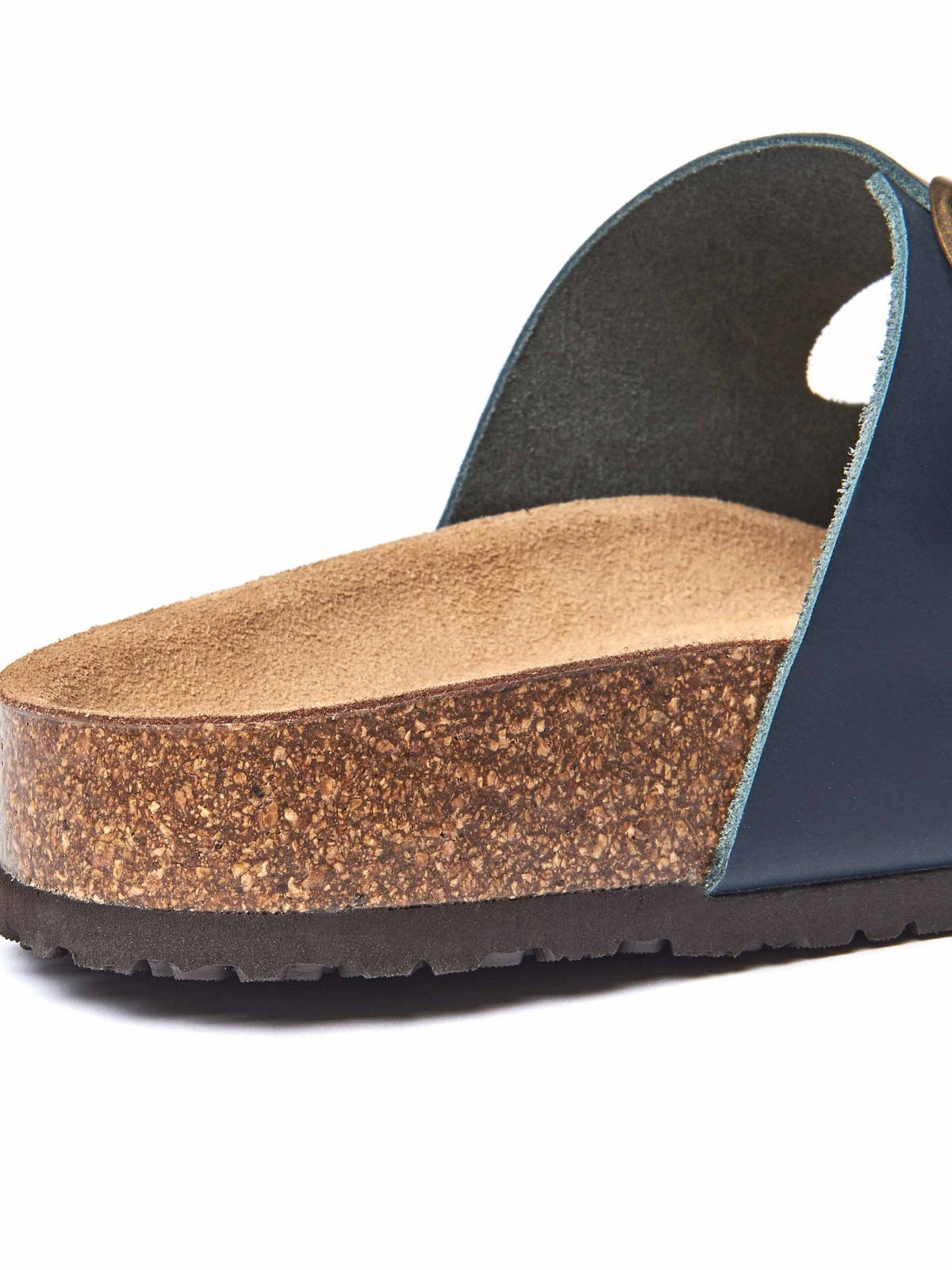 Green cork footbed mule sandals - BAVARIA WAXY JADE GREEN