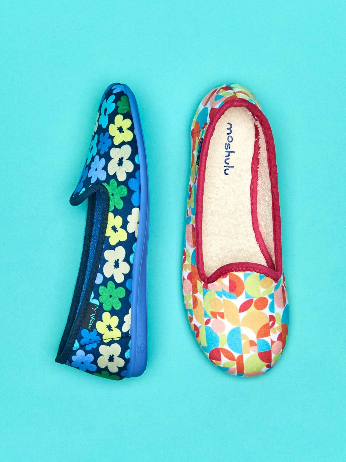 Multi patterned ballerina slippers - TEE-HEE RETRO GEO