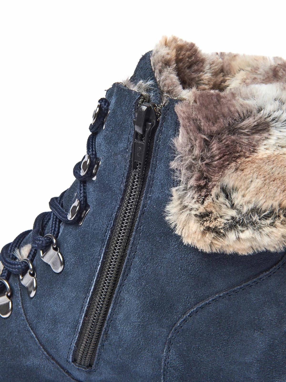 Brown faux fur lined walking boot - GABBY DRIFTWOOD BROWN NUBUCK