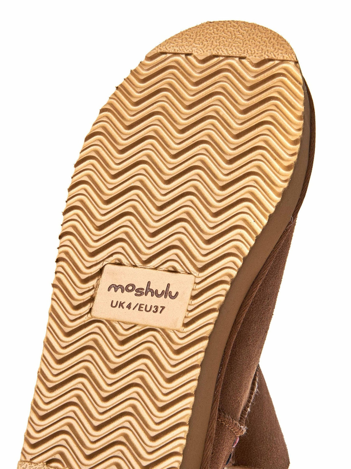 Brown sheepskin chunky bootie slipper - WATTLE 2 TAN