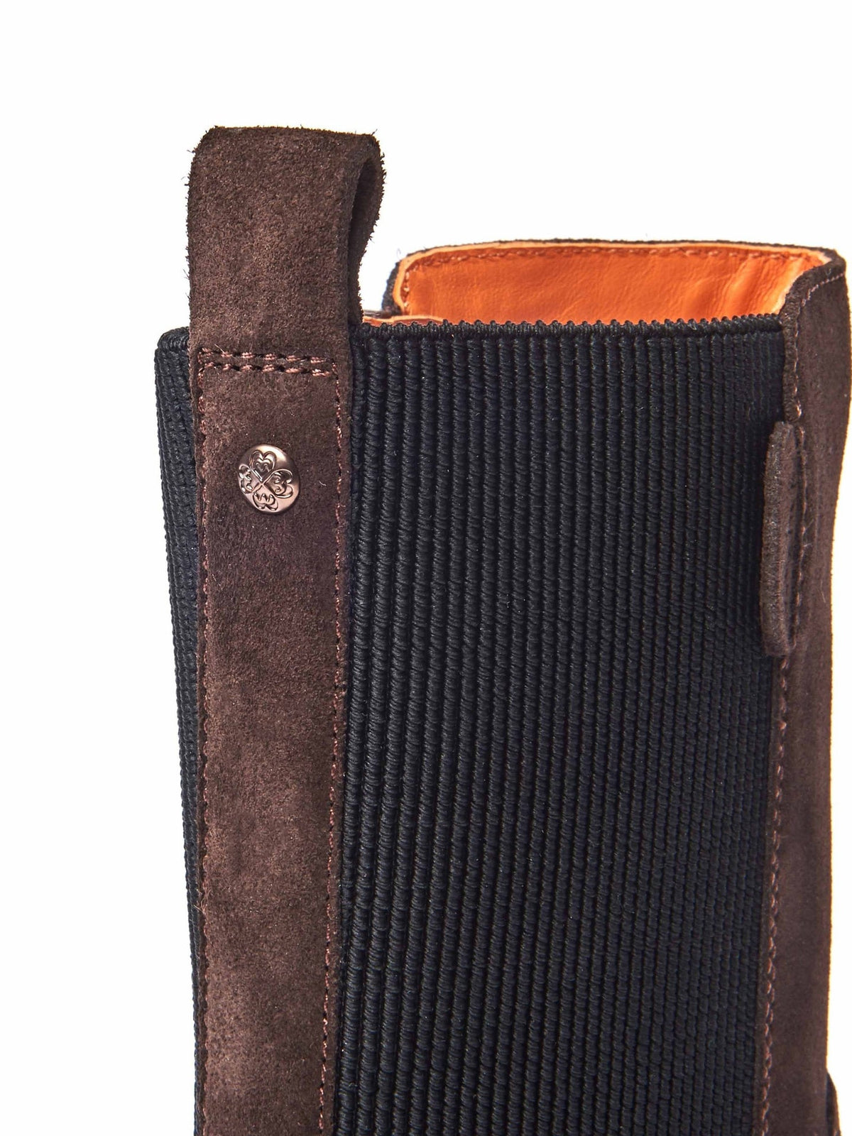Brown chunky leather Chelsea boots - RUSSULA BROWN SUEDE