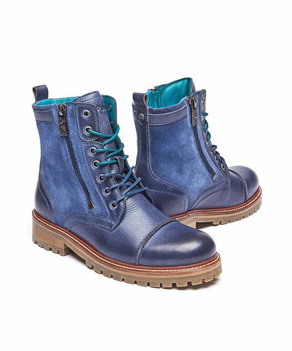 BARDSEY 2 NAUTICAL BLUE LEATHER