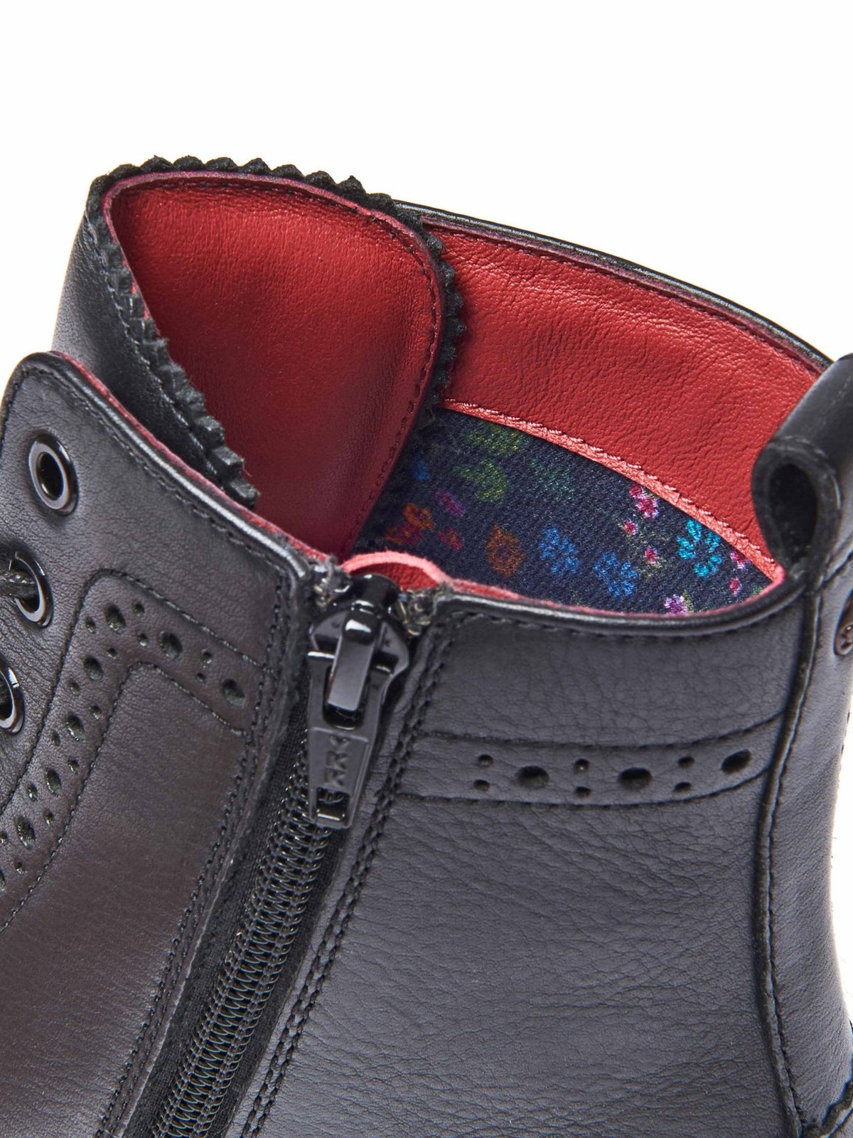Purple lace up leather brogue boots - FILICO PLUM