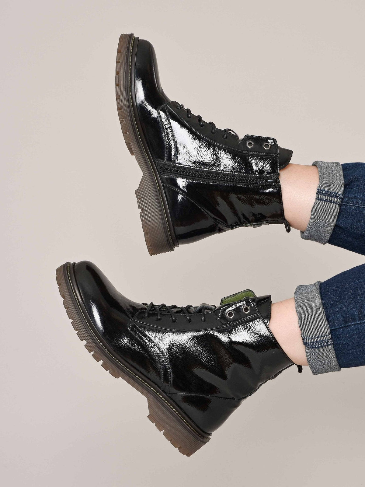 Black patent ankle boot - FIORD 4 BLACK PATENT