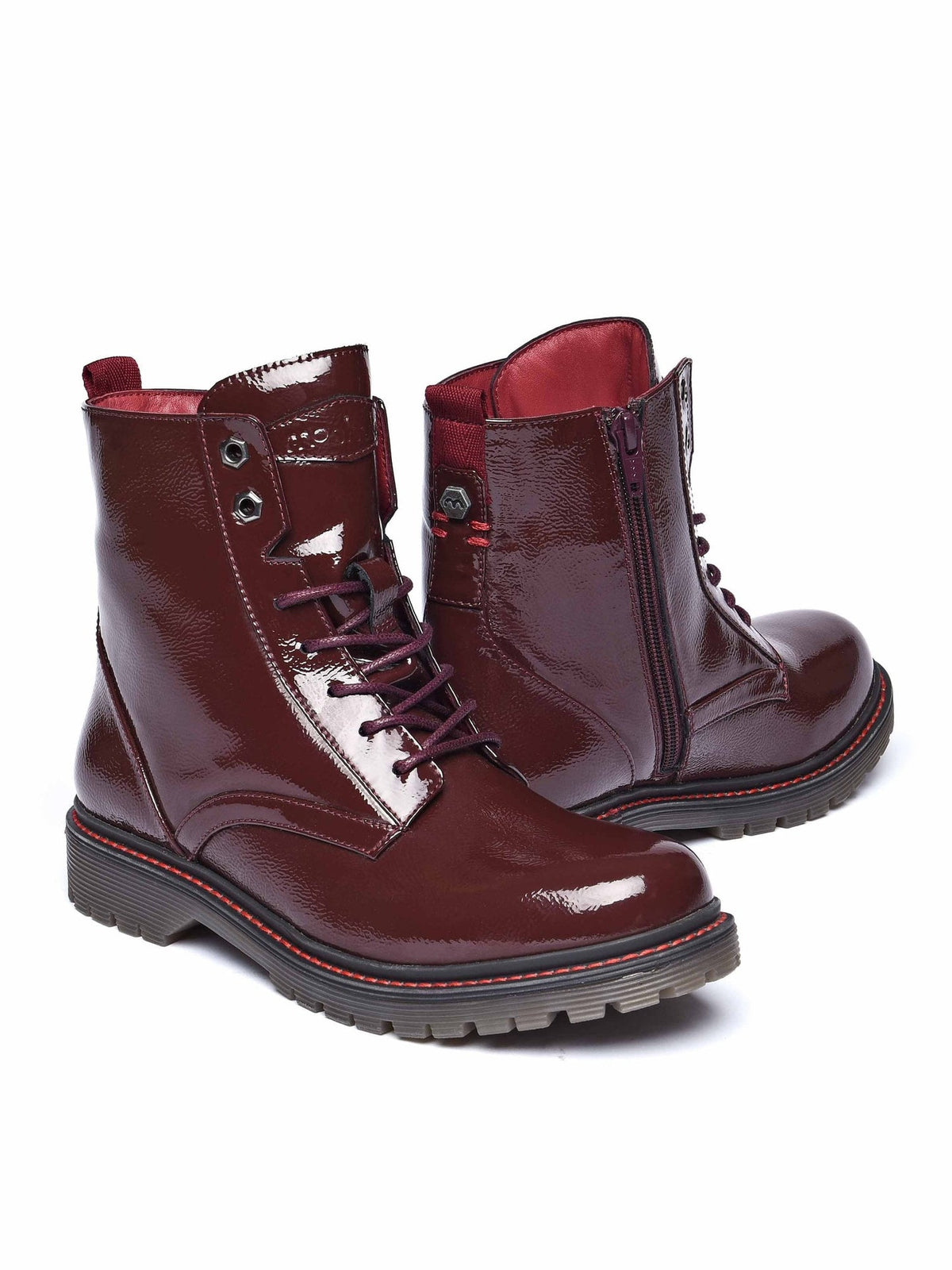 Red patent ankle boot - FIORD 4 ZINFANDEL RED PATENT