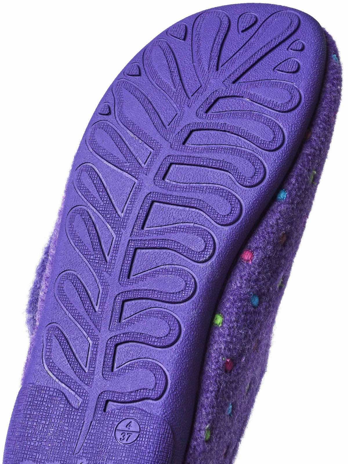 Purple adjustable touch fastening slipper - WATKIN VIOLET