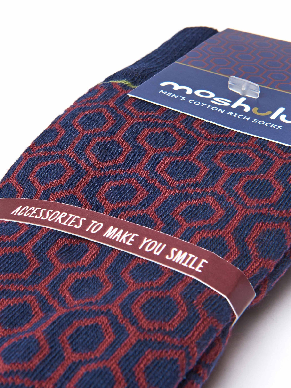 Blue men's cotton-rich socks - ELDER NAVY MULTI