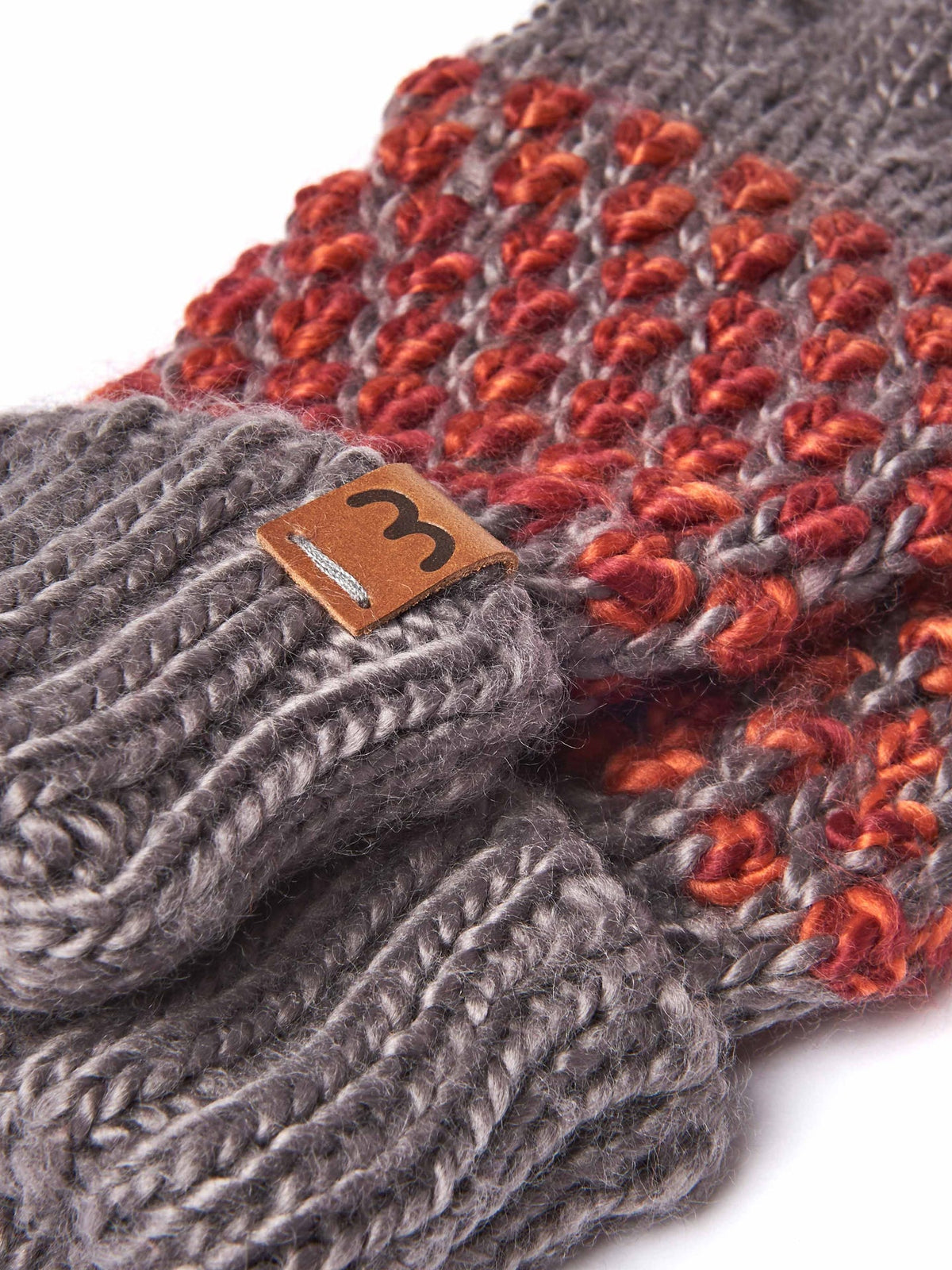 Grey RATHLIN GLOVE - RATHLIN GLOVE GREY/CABERNET