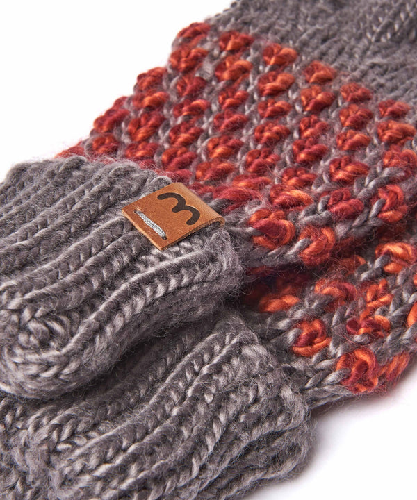 RATHLIN GLOVE GREY/CABERNET