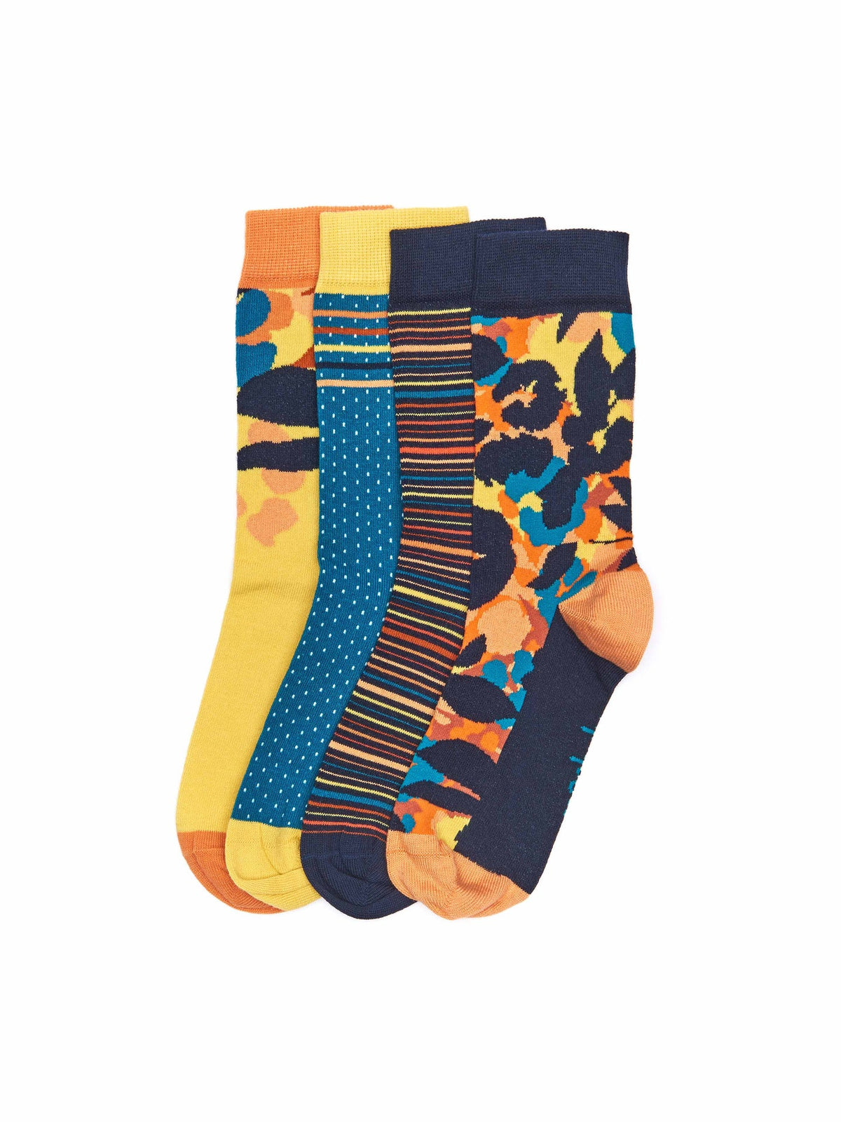Multi tonal orange cotton sock box - GOLDEN HOUR SB SUNSET MULTI