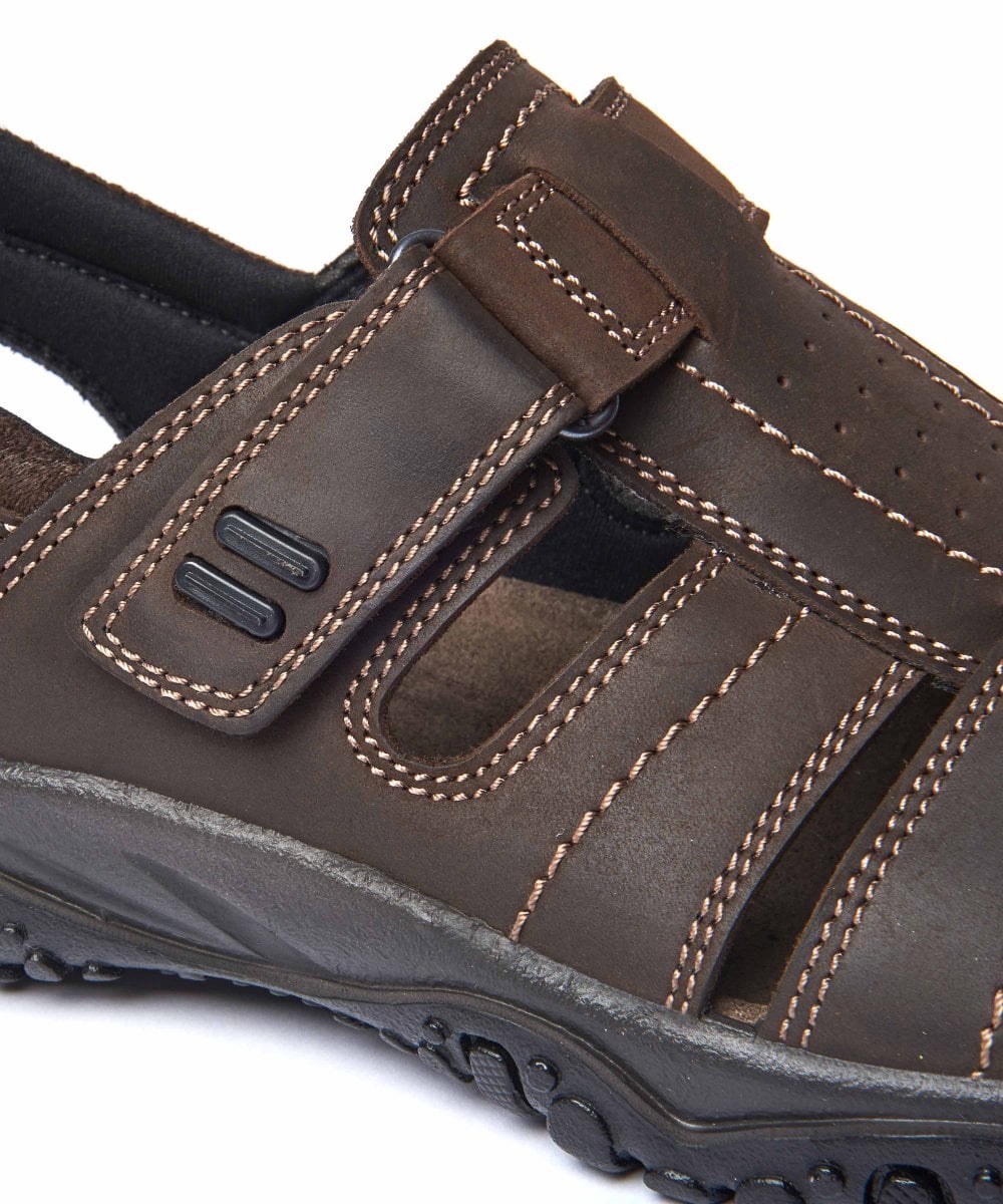 Brown men's active fisherman sandals - POLHAND 3 BROWN