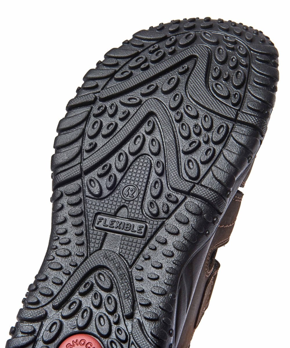 Brown men's active fisherman sandals - POLHAND 3 BROWN