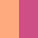 PAPAYA/FUCHSIA PINK LEATHER
