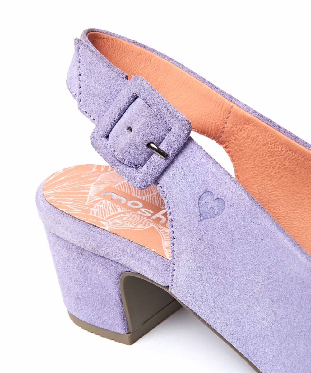 Purple Suede heeled shoes - VARZEA LILAC HAZE