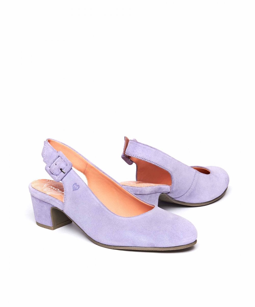 Purple Suede heeled shoes - VARZEA LILAC HAZE
